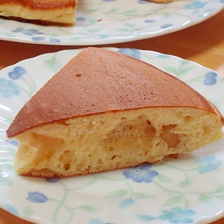 豆腐でふわもち！リンゴ入りのホットケーキ